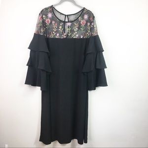 Lane Bryant Ruffle Sleeve Swing Dress Size 22/24